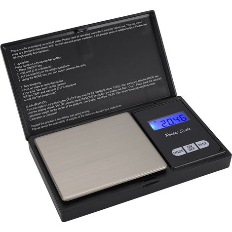 Mini balance électronique de cuisine numérique LED 100 g/0,01 g pour peser les aliments et les bijoux.-AquaForge (1/5)