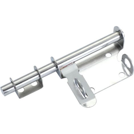 Cylindre de serrure à pêne coulissant de 15 cm (6 pouces) en acier inoxydable avec trou pour cadenas et moraillon de sécurité (1/5)