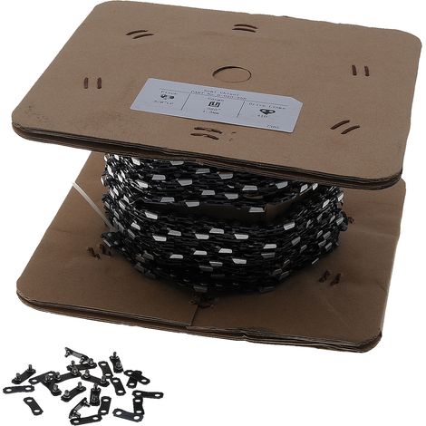 Jardiaffaires – Chaîne semi-carrée 3/8LP Jauge 050 – Longueur 25 pieds – Anti-rebond pour tronçonneuse – Coupe nette et rapide (1/3)