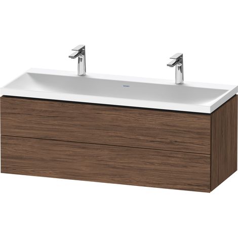 Duravit L-Cube c-shaped Ensemble suspendu, 2 tiroirs, 2 plans de