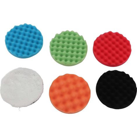 Kit d'éponges de polissage 7 pouces, grand format, pour le lavage, le nettoyage et le dépoussiérage des jantes de voitures et camions. (1/5)