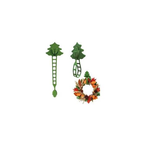 Support pour guirlande de Noël, crochet en silicone pour couronne de porte d'entrée, sangles de rangement multifonctionnelles pour tringles de placard (1/5)