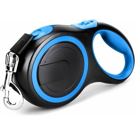 Laisse pour chien Laisse rétractable pour chien 8 m, laisse rétractable pour chiens de petite et moyenne taille jusqu'à 49,8 kg, un bouton de rupture et de verrouillage, 360 sans enchevêtrement, longu (1/5)