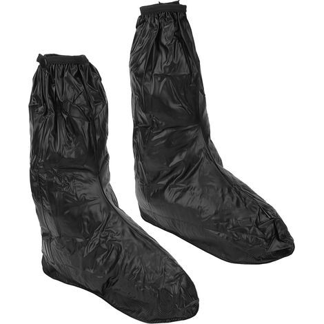 Couvre-chaussures imperméables antidérapants pour pluie et neige, bottes de protection noires taille XL (1/5)