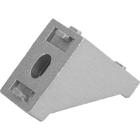 50 Stück Aluminium-Eckwinkel, 2 Löcher, rechtwinklig, L-Form, für 2028 Aluminiumprofile (1/5)
