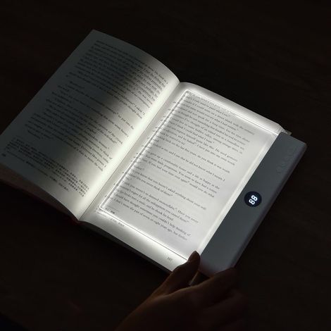 Lampe de lecture plate LED transparente rechargeable pour lire au (1/5)