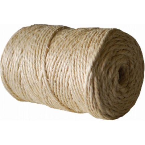 FPLUS cuerda sisal 2 cabos , COMPOSICIÓN. Cuerda de bras naturales torcidas de 2 cabos.
CARACTERÍSTICAS. Fibra natural muy resistente y no se deshace.
UTILIDADES. Agricultura, g