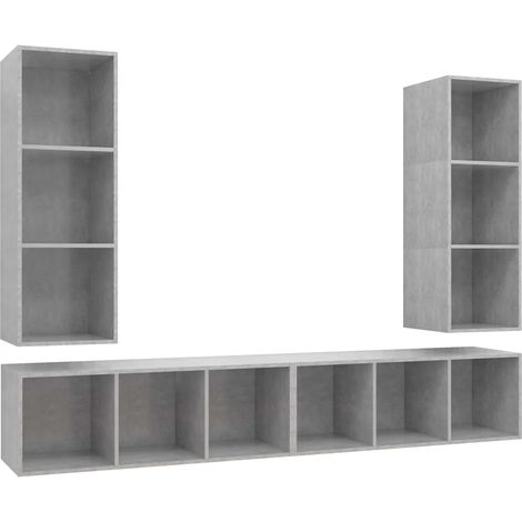 Maison Exclusive -  Wand TV Schrank  Wandmontiert 4 pcs 37 x 37