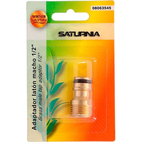 Adaptateur de tuyau en laiton 1/2" mâle (1/2)