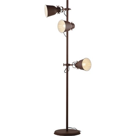 "Piantana LEGEND in metallo bronzo con finiture rame"