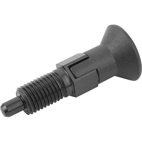 KIPP Arretierbolzen GR.1 M10x1 D5 Form C mit Rastnut ohne Kontermutter (1/3)
