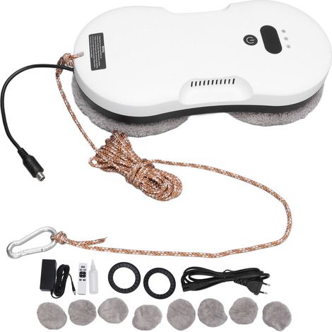 Robot nettoyeur de vitres à distance, nettoyage automatique et intelligent des vitres, pour miroirs, carrelage, murs, portes, prise ue, 100-240V (1/5)