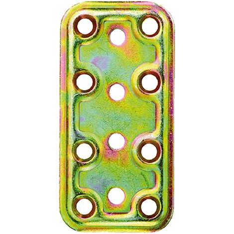 Piastra Di Giunzione Dritta Larghezza Mm.40 Art.745 - mm.120x40 - spessore mm.2,2 - 50 pz