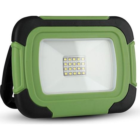 V-TAC VT-10-R projecteurs à LED rechargeables 10W chip samsung blanc froid 6400K corps en plastique IP45 - sku 503 (1/5)