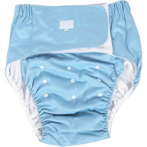 Couche réutilisable pour adulte Mmgoqqt, ajustable, imperméable, bleue, 90 x 150 cm (1/5)