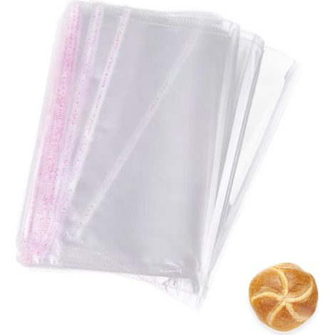200 sachets cellophane refermables et auto-adhésifs, transparents, pour emballer cadeaux, biscuits, friandises et autres gourmandises.