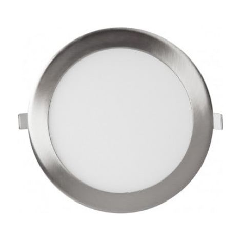 IluminaShop - Downlight panel LED Circular Niquel 9W  Blanco Frio 6400K (1/3)