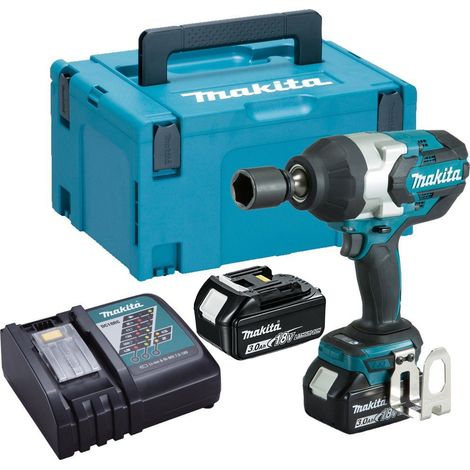 Makita DTW1001RFJ 18 LXT Brushless 3/4 Impact Wrench - 2x 3Ah Batteries, Charger & Makpac 3 Case (1/5)
