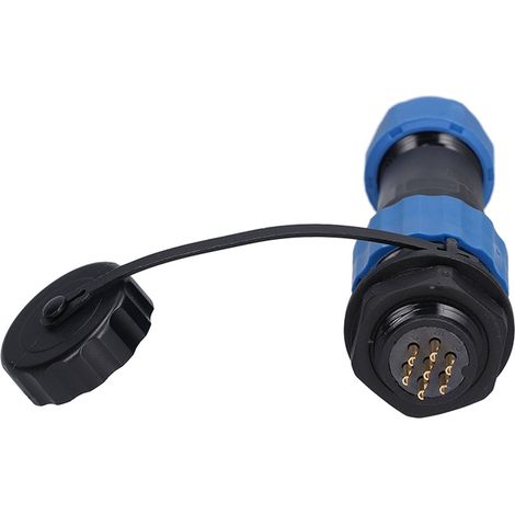 SP16 rear nut, IP68 waterproof aviation plug and socket rear nut, multi-core welded male and female mating terminal, 250V 5A (SD16 rear nut), 7-core. (1/5)