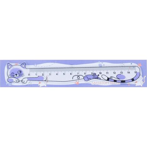 Règle souple de 15 cm avec échelle transparente, outil mesure (1/5)