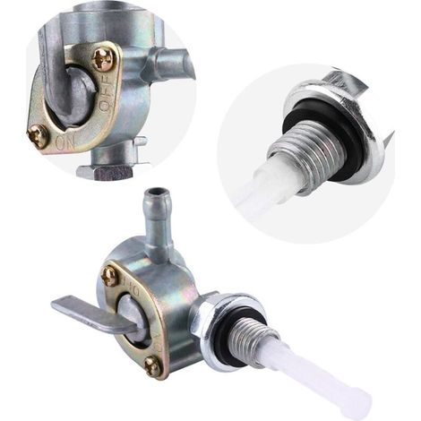 Kraftstoffhahn 10 x 1,25 mm – 90°-Ein/Aus-Schalter – Kompatibel mit Generatoren und Tanks – Einfache Installation – M10x1 (1/5)