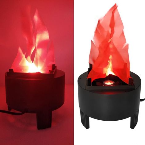 Lumière LED Flamme 3D, 110V Lampe Factice Feu Artificiel Effet Scène pour Halloween, Noël, Fête, Festival, Club, Déco Intérieur et Extérieur (1/5)