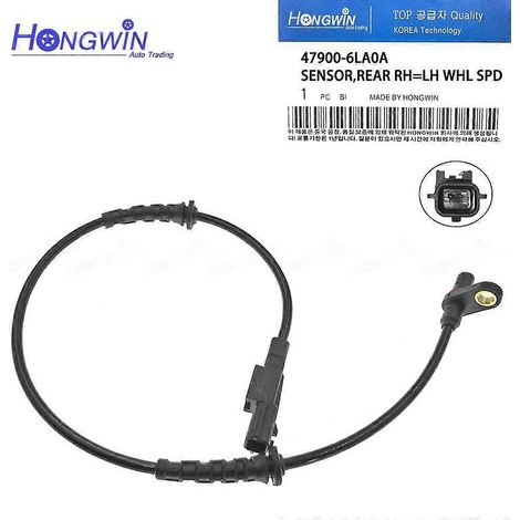 Capteur de vitesse de roue ABS avant/arrière droit/gauche pour Nissan Bluebird-Sylphy 2020 2021 2022 2023 1.6L L4 47910-6LA0A 47900-6LA0A (arrière, 1 pièce) (1/5)