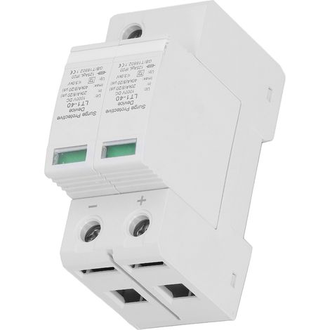 Parafoudre DC photovoltaïque LT1-40 1000V 20-40kA 2P pour protection surtension solaire (1/5)