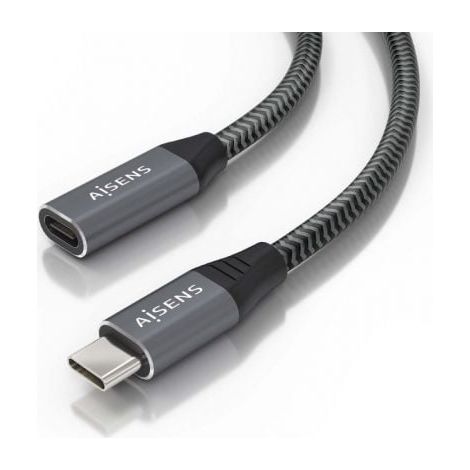 Cable Alargador USB Aisens A107-0760 Gris 50 cm (1 unidad)