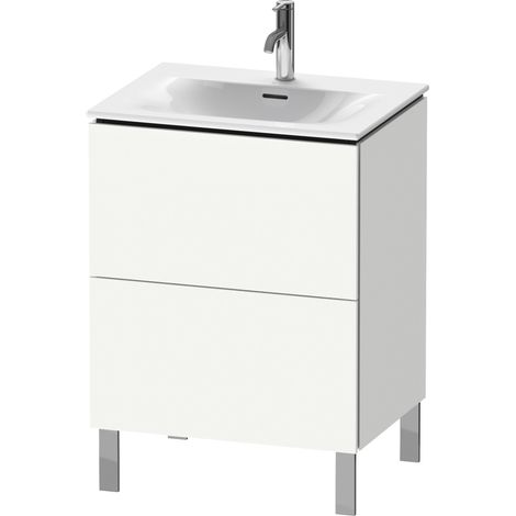 Meuble vasque L-CUBE 704x620x481mm blanc mat (1/5)