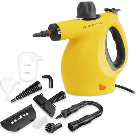 Steam cleaner, 9 accessories, high pressure 3 kg, temperature 110 °C, for kitchen, bathroom, car (1/5)