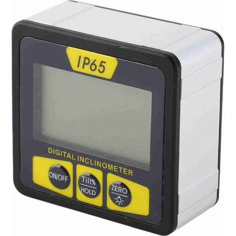 Boîtier d'inclinomètre numérique étanche à la poussière et à l'eau, inclinomètre numérique IP65, jauge d'angle, niveau multifonctionnel, règle d'angle, mesureur de pente (1/5)