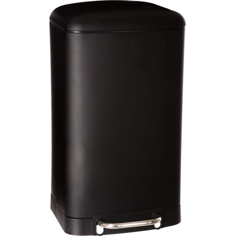 Five Simply Smart – Poubelle à pédale 30 L en métal et polypropylène – Dimensions L. 34 x l. 32 x H. 61 cm – Fermeture silencieuse pour confort d'utilisation