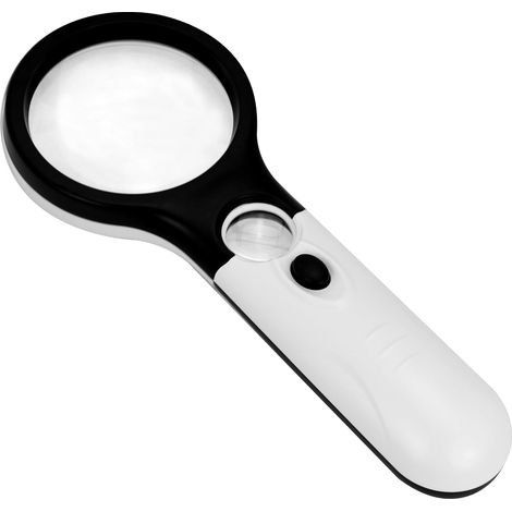 Loupe LED 45X avec éclairage intégré, loupe de poche, lentille de loupe (1/5)