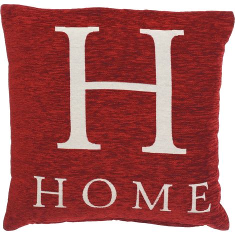 Premier Housewares Words 'Home' Red Cushion