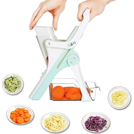 Multifunktionaler manueller Gemüseschneider für Gemüse und Fleisch, Gemüsereibe, Küchenutensil, Pommes-Frites- und Kartoffelschneider