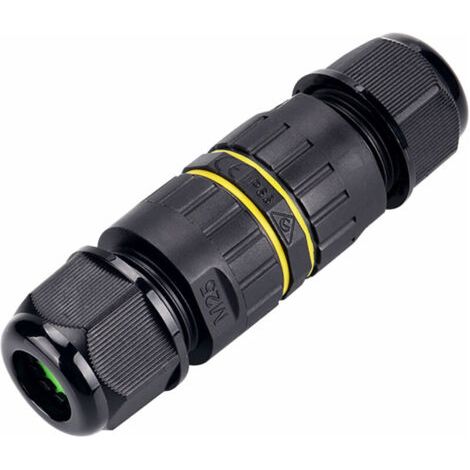 HOXILEELEO - connecteurs de câble externes Boîtier de jonction étanche IP68 Boîtier externe pour câble à 3 broches φ5-9 mm, modèle n° EW-M25-3P (5-9 mm)