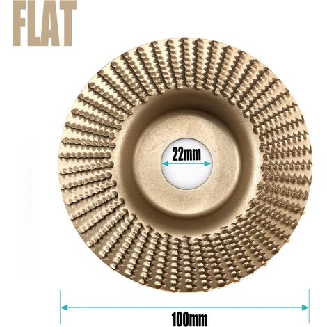 22 mm de diamètre intérieur en or Disque à meuler pour meuleuse d'angle, disque à meuler plat, disque à meuler biseauté, meule, outil de bricolage pour le travail du bois (1/5)