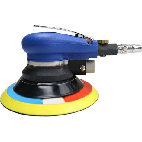 Ponceuse pneumatique 1500 tr/min, légère, ergonomique, rotor en acier de 15 cm (6 pouces), avec papier de verre. (1/5)