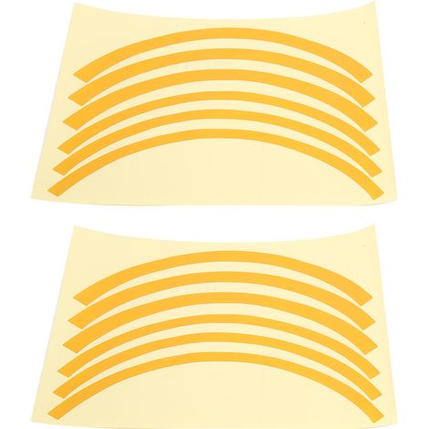 2 bandes adhésives réfléchissantes de protection pour pneus avant et arrière de trottinette Xiaomi M365/Pro, couleur jaune (1/5)