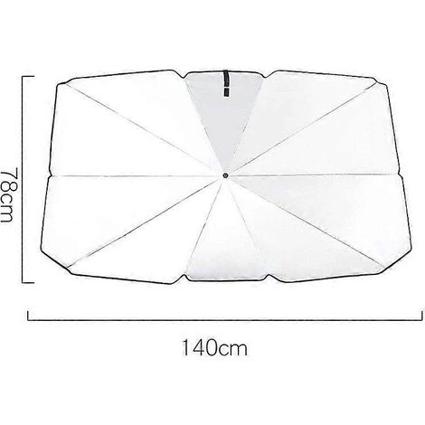 Parasol intérieur automobile, housse de pare-brise, protection UV, pare-soleil, protection pour vitre avant, accessoires auto, grande taille (1/5)
