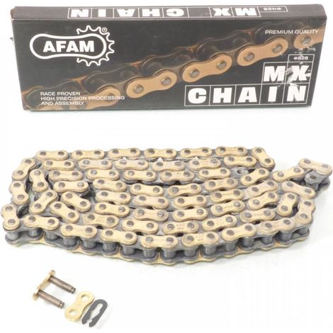 Chaîne de transmission Afam pour moto A428MX-G 118L Neuf (1/3)