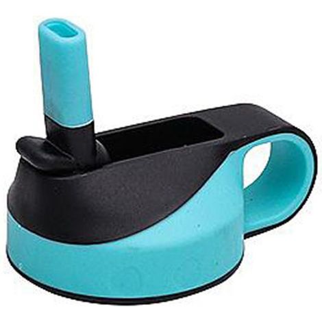 Universelle, vakuumisolierte Wasserflasche mit mintgrünem Strohhalmdeckel (1/5)
