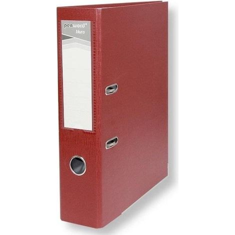 A4-Ordner mit passendem 7,5 cm bordeauxrotem Einsteckfach