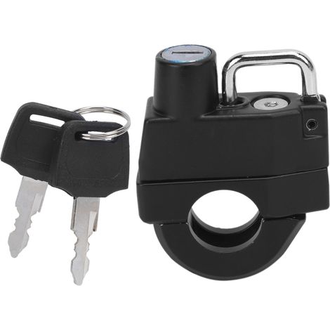 CFTGIW Motorradhelmschloss mit kleinem, tragbarem 2-Knopf-Metallschloss für 22-mm-Motorradhelmlenker – des Willens (1/5)