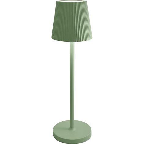 Lampe de table LED rechargeable IP54 mod. Emma couleur vert (1/4)