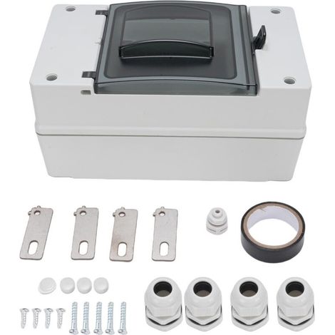 Boîte de disjoncteur DC IP66, jonction de Distribution extérieure en plastique résistant à la pluie pour interrupteur de batterie solaire MCCB (1/5)