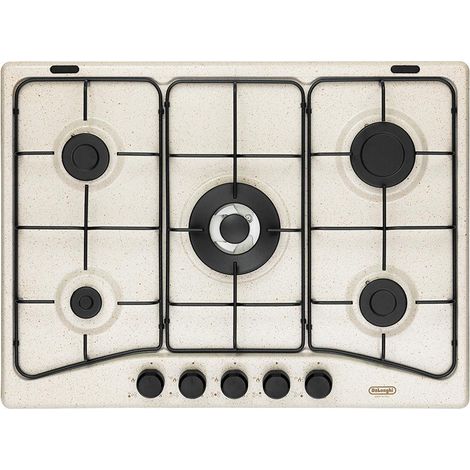 Sconosciuta Piano Cottura FFS 57 ASV a Gas 5 Fuochi Gas Colore Avena (1/3)