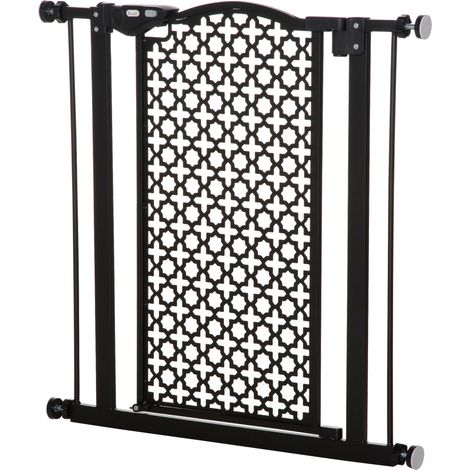 74-80 cm Pressure Fit Safety Gate for Doorways Staircases, Dog Gate, Pet Barrier for Hallways with Auto Close, Double Locking (1/5)
