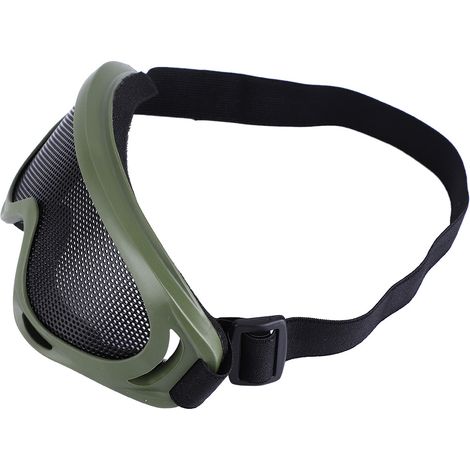 Lunettes de protection X400 Tactics Mesh, verres en acier, lunettes de soleil pour paintball extérieur, coloris armée (1/5)